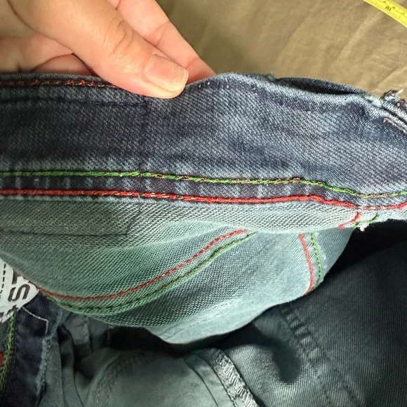 G-STAR RAW Men’s Skinny Jeans Dark Blue w/ Pleated Moto Detail Size 36 Denim Y2K - Picture 12 of 15